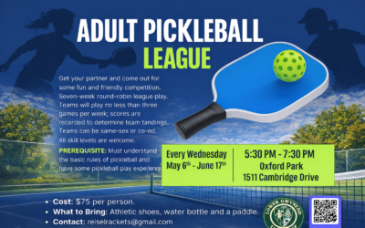 Lower Gwynedd Adult Pickleball League 5/6 – 6/7